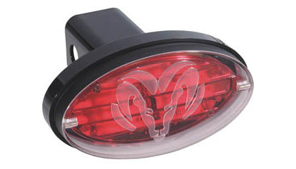 Bully LED Ram Head Hitch Cover with Brake Light - Click Image to Close
